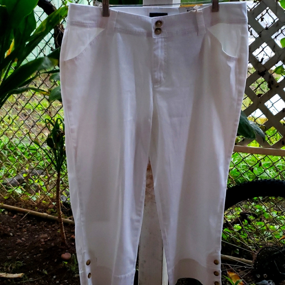 Charter Club White Capri, size 16W